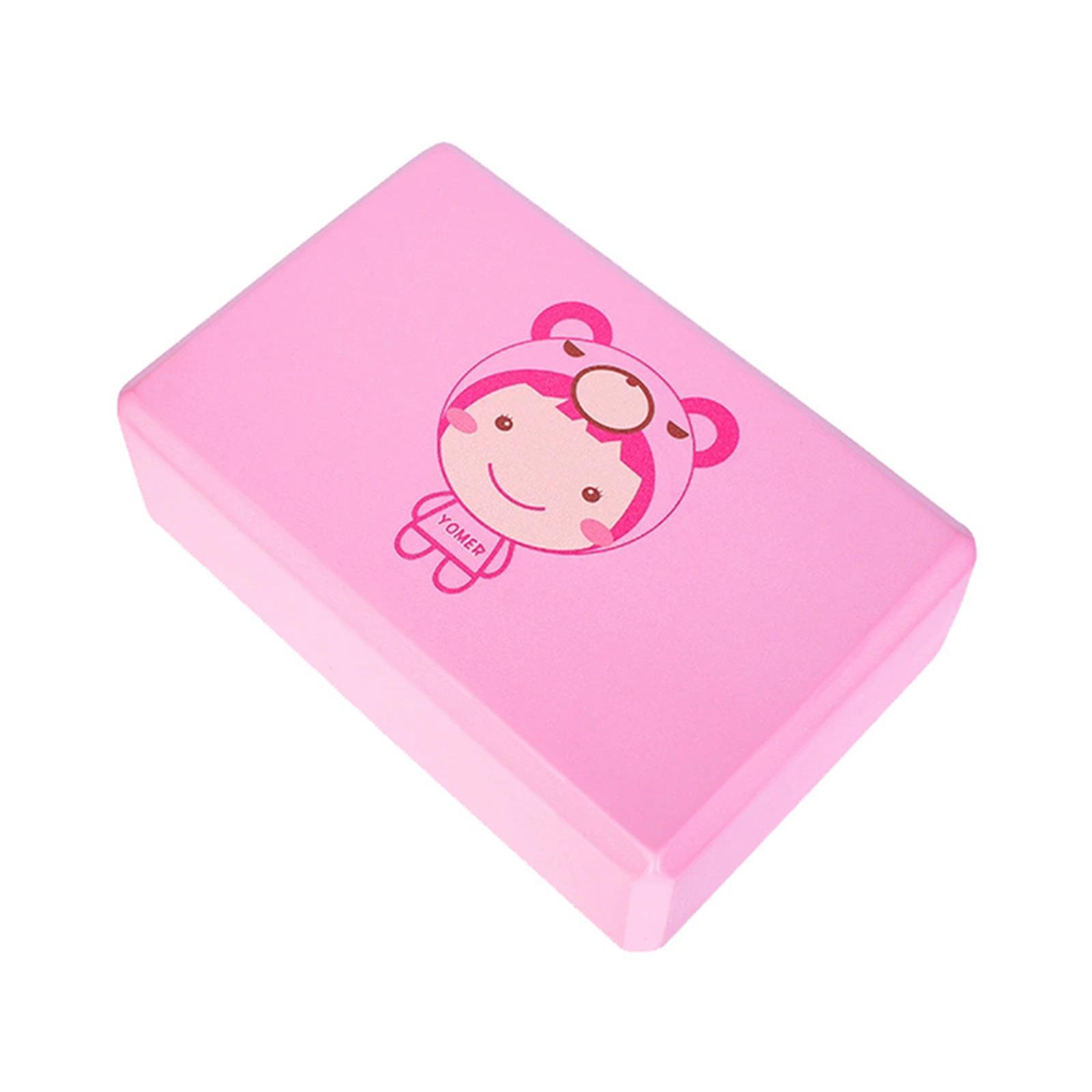 Cute Printed High Density Dancing Leg-Stretching Yoga Blocks(Pink Girl)