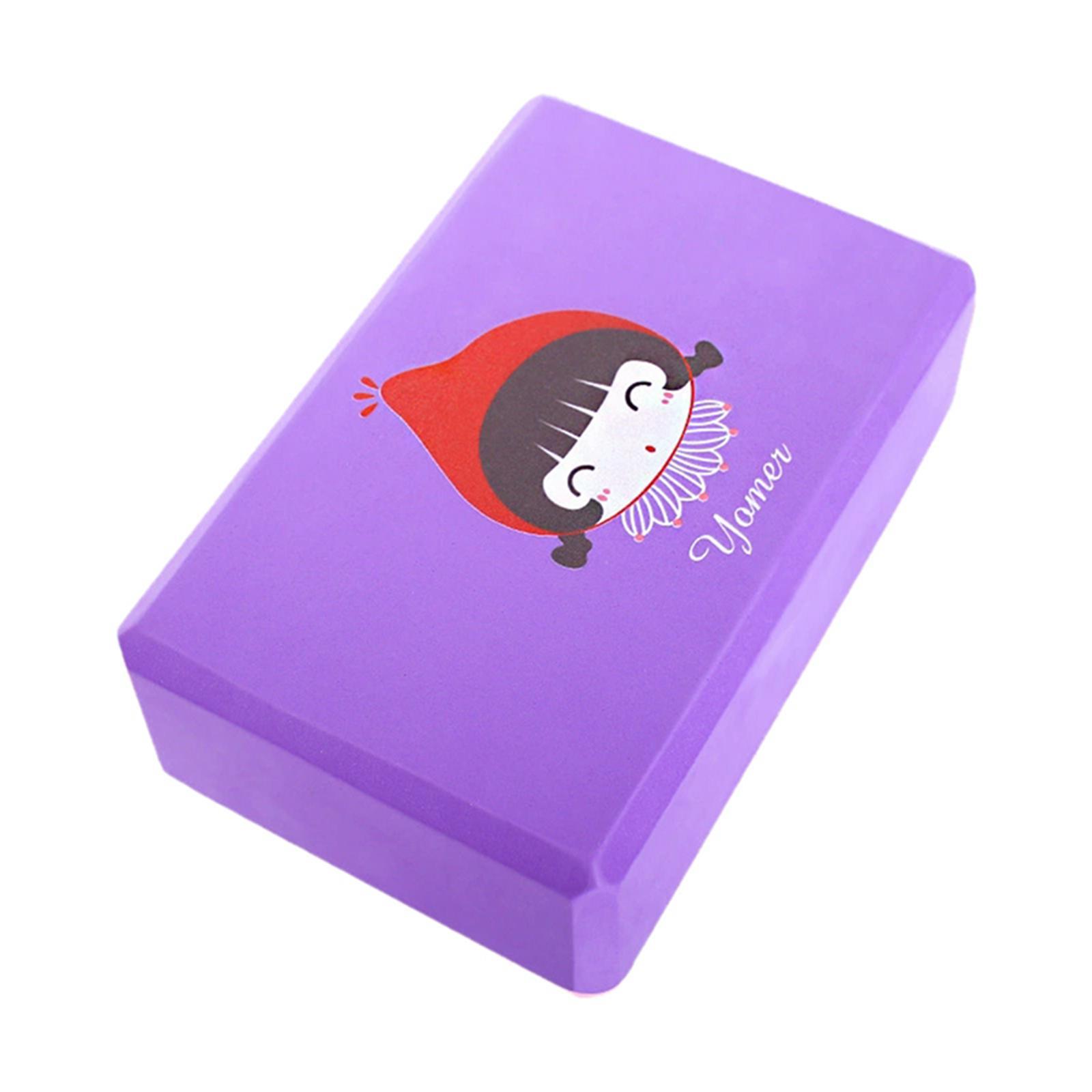 Cute Printed High Density Dancing Leg-Stretching Yoga Blocks(Pink Girl)