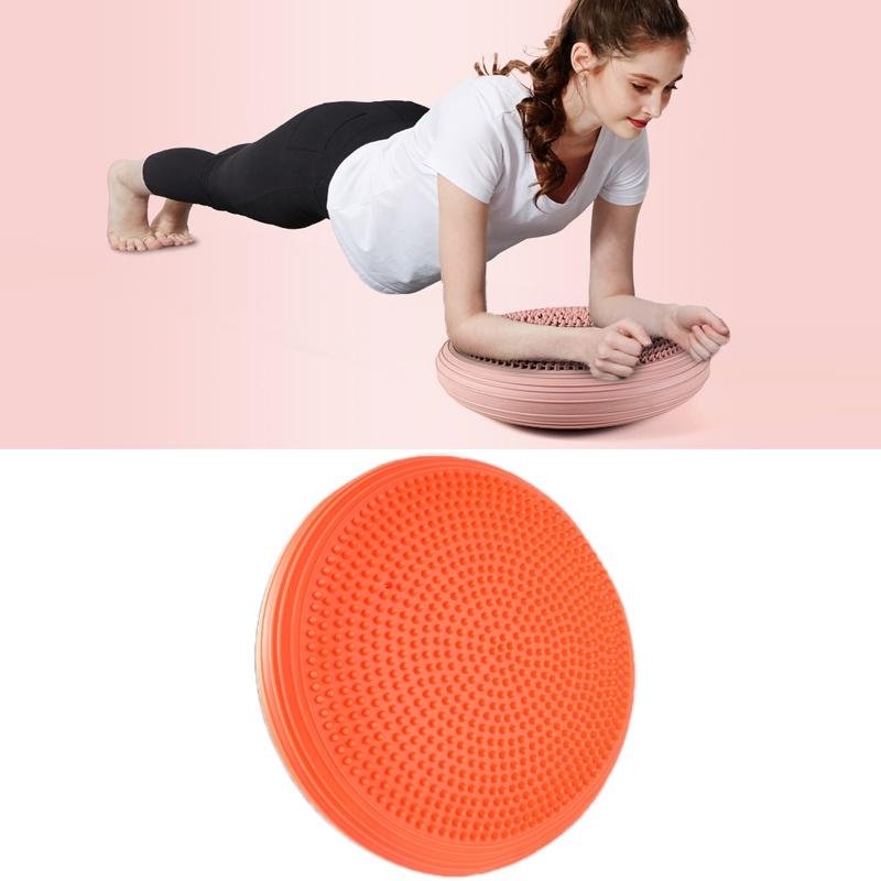 Yoga Balance Mat Foot Massage Balance Ball Ankle Rehabilitation Training Device(Brown)