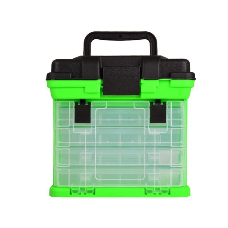 Multifunctional Sea Fishing Accessories Storage Box Bait Box Fishing Tool Box(Green)