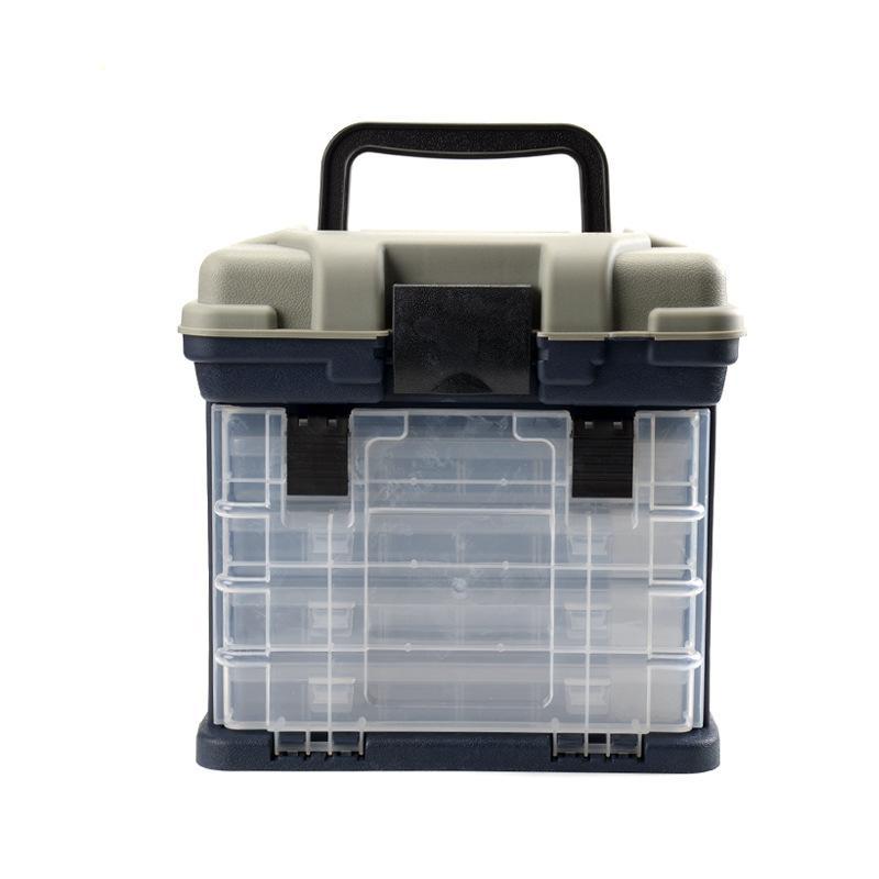 Multifunctional Sea Fishing Accessories Storage Box Bait Box Fishing Tool Box(Gray)