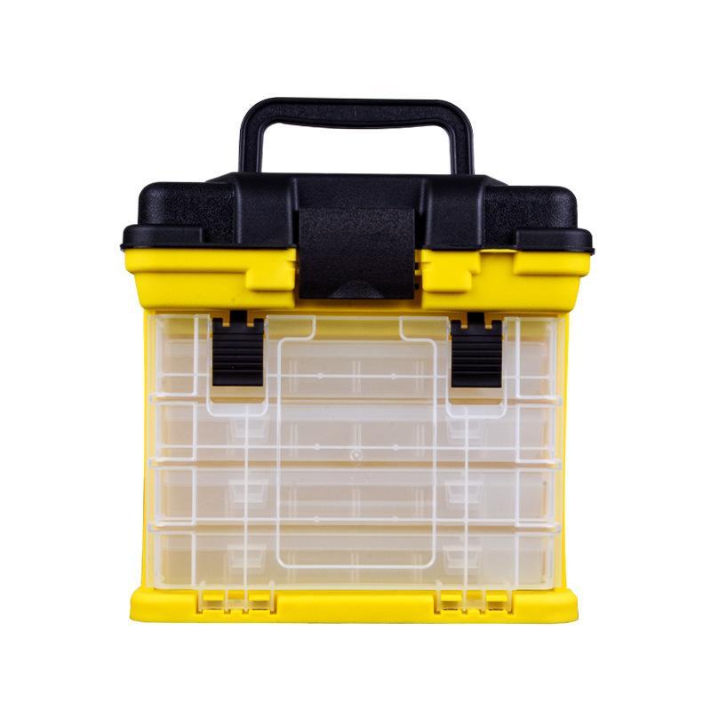 Multifunctional Sea Fishing Accessories Storage Box Bait Box Fishing Tool Box(Yellow)