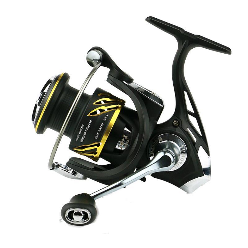 YUMOSHI LP5000M Zero-Gap Metal Spinning Fishing Reel 5.2:1 High-Speed Gear Ratio