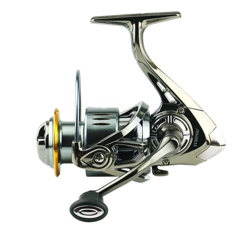 YUMOSHI SJ5000 Seamless Saltwater Spinning Fishing Reel Full Metal Spool 5.2:1 Gear Ratio