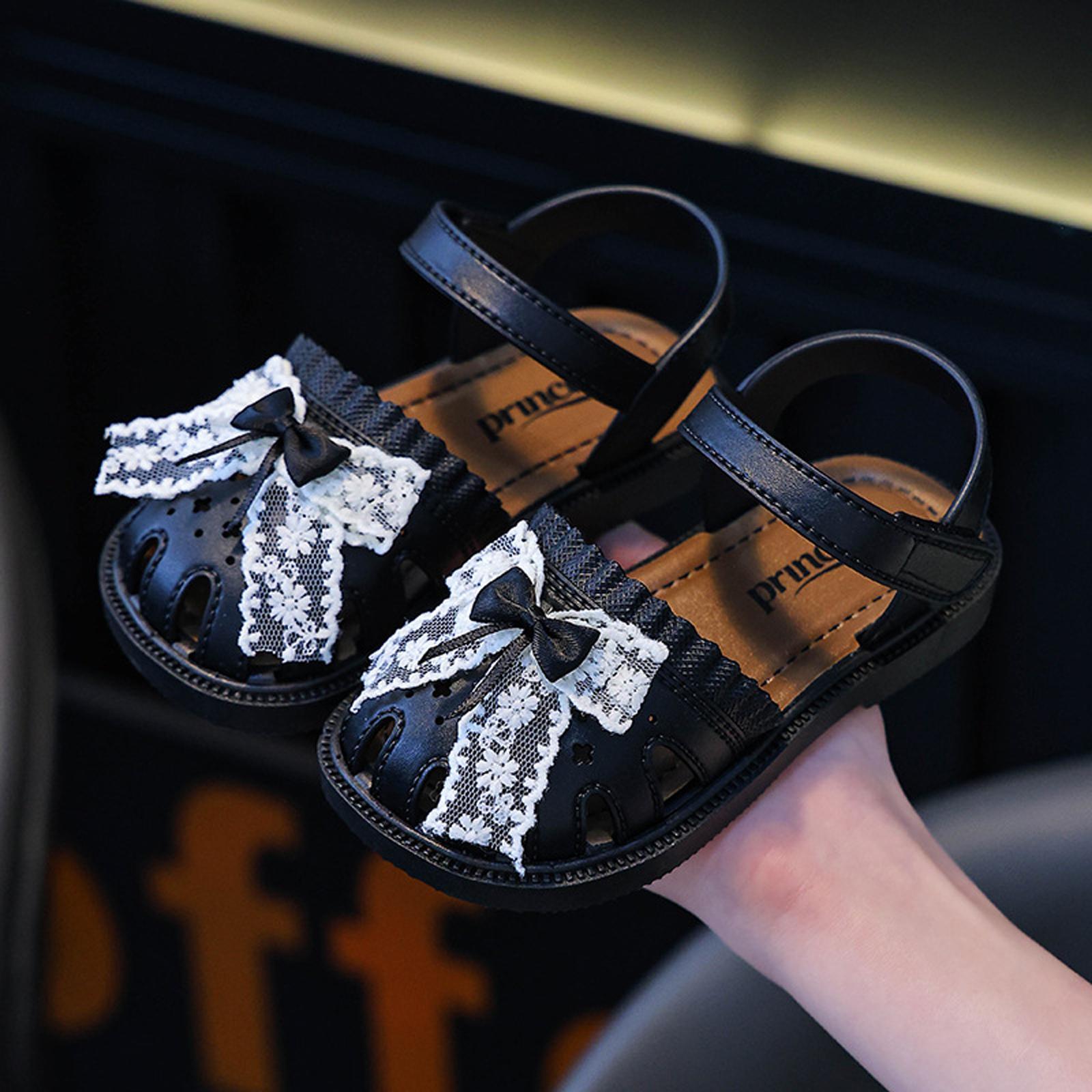 Kids Soft Sole Anti-Slip Waterproof Walking Sandals (Black)